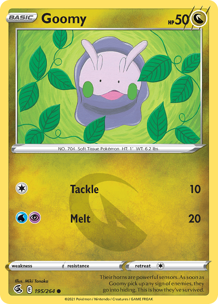 Goomy — SWSH08: Fusion Strike Pokémon TCG card by Miki Tanaka