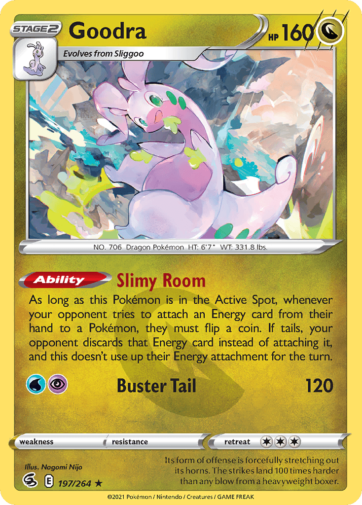 Goodra — SWSH08: Fusion Strike Pokémon TCG card by Nagomi Nijo