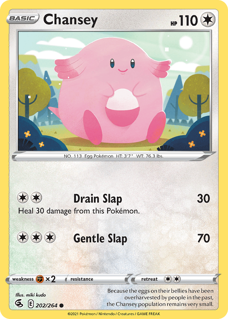 Chansey — SWSH08: Fusion Strike Pokémon TCG card by miki kudo