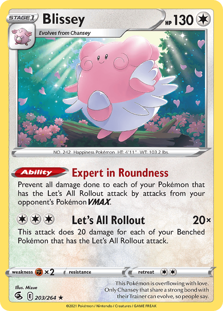 Blissey — SWSH08: Fusion Strike Pokémon TCG card by Mizue