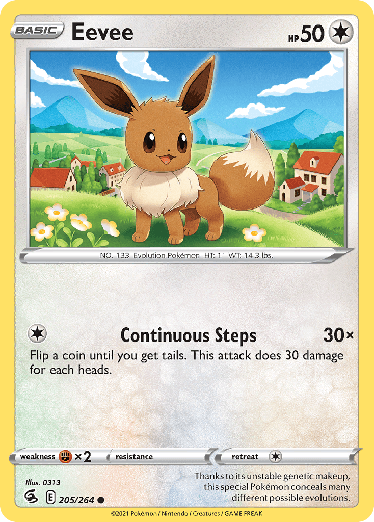 Eevee — SWSH08: Fusion Strike Pokémon TCG card by 0313