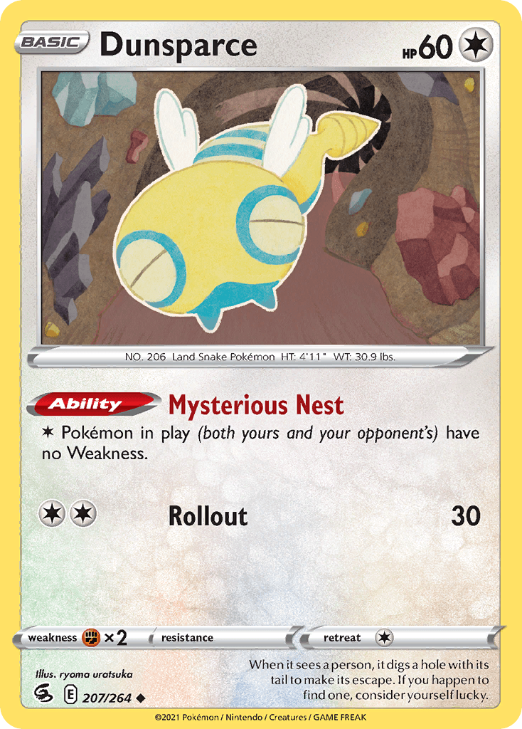 Dunsparce — Prize Pack Series Cards Pokémon TCG card by ryoma uratsuka