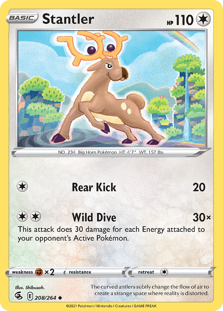 Stantler — SWSH08: Fusion Strike Pokémon TCG card by Shibuzoh.