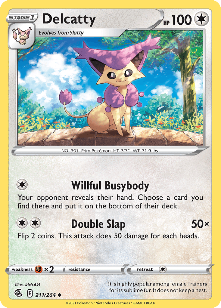 Delcatty — SWSH08: Fusion Strike Pokémon TCG card by kirisAki