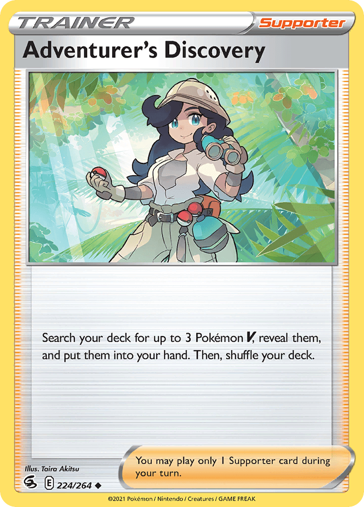 Adventurer's Discovery — Prize Pack Series Cards Pokémon TCG card by Taira Akitsu