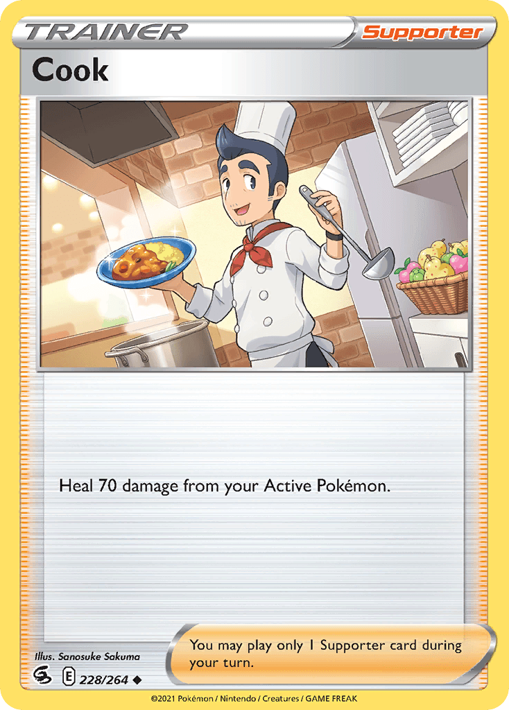 Cook — SWSH08: Fusion Strike Pokémon TCG card by Sanosuke Sakuma
