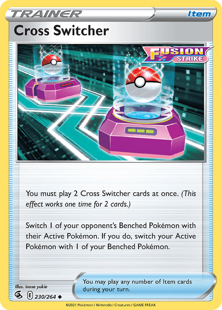 Cross Switcher — SWSH08: Fusion Strike Pokémon TCG card by inose yukie
