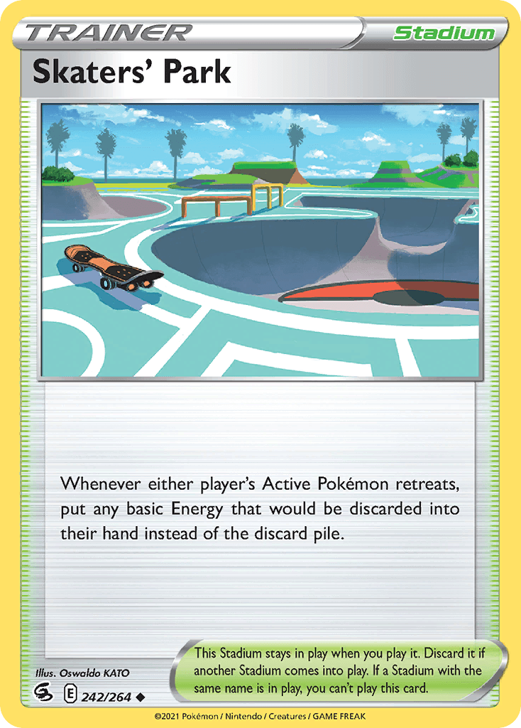Skaters' Park — SWSH08: Fusion Strike Pokémon TCG card by Oswaldo KATO