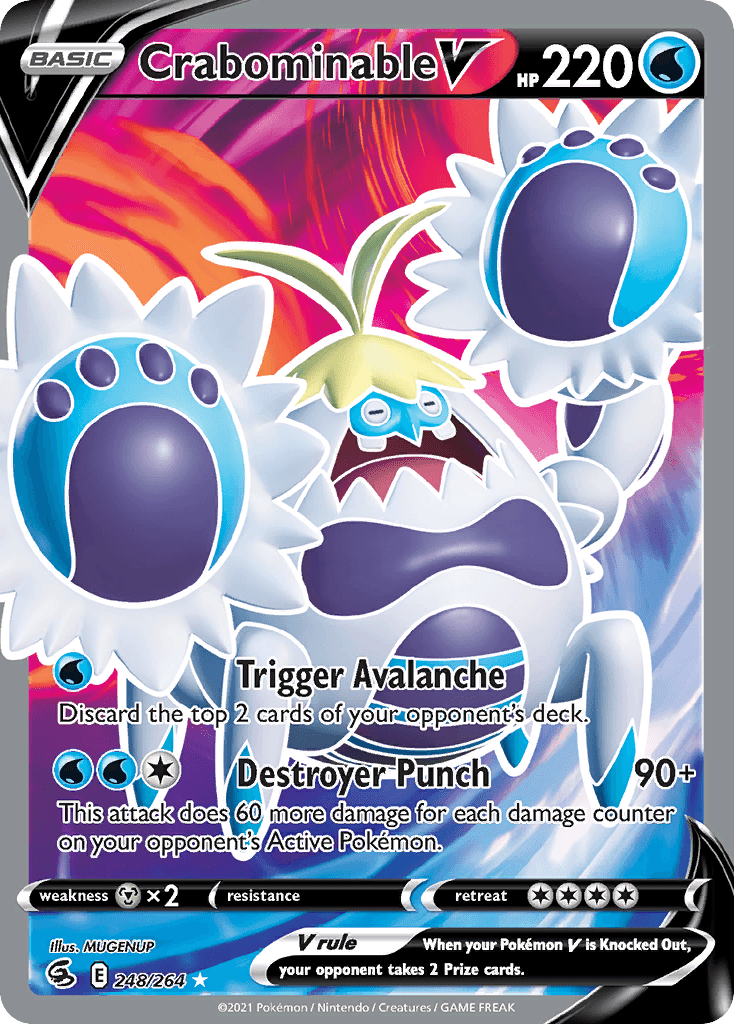 Crabominable V — SWSH08: Fusion Strike Pokémon TCG card by MUGENUP
