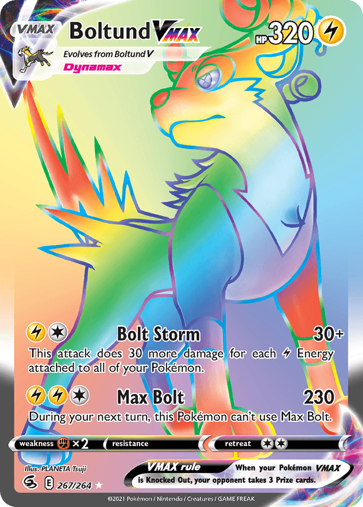 Boltund VMAX — SWSH08: Fusion Strike Pokémon TCG card by PLANETA Tsuji
