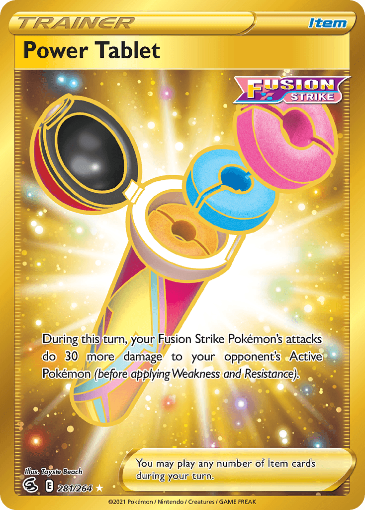 Power Tablet — SWSH08: Fusion Strike Pokémon TCG card by Toyste Beach