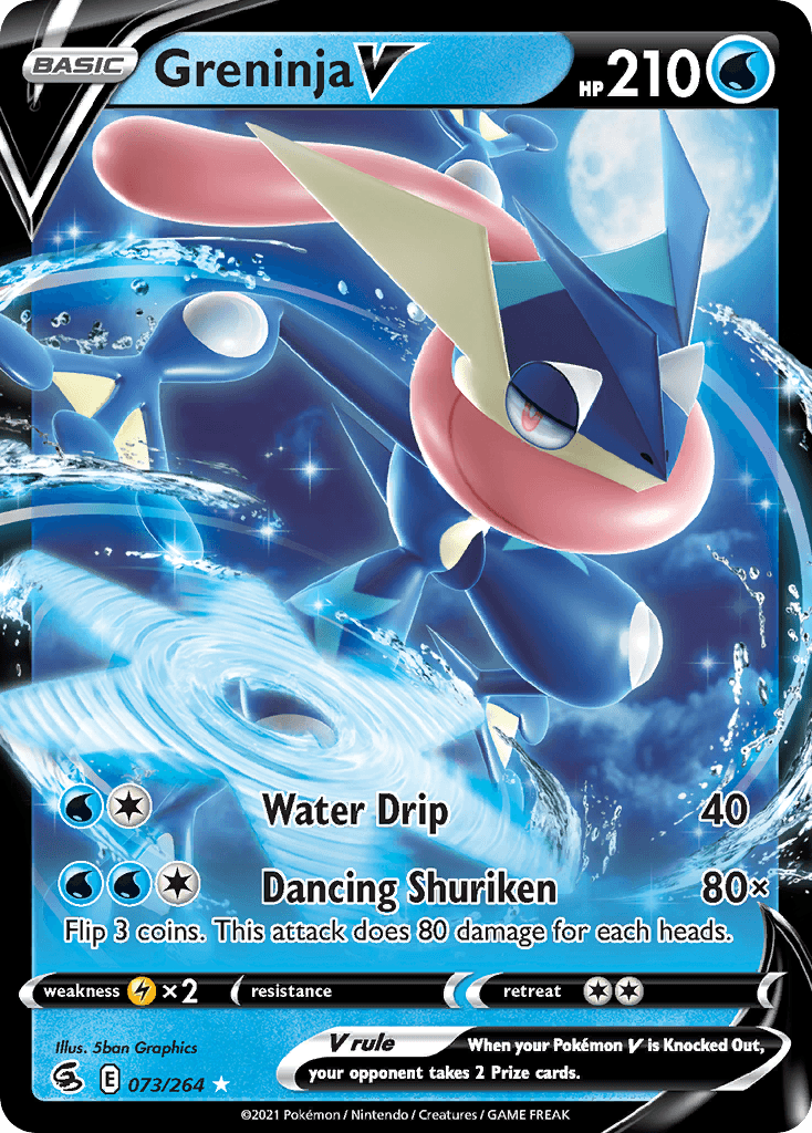 Greninja V — SWSH08: Fusion Strike Pokémon TCG card by 5ban Graphics