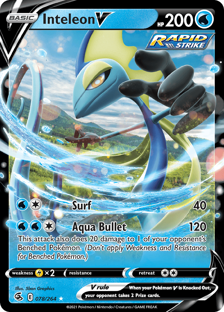 Inteleon V — Prize Pack Series Cards Pokémon TCG card by 5ban Graphics