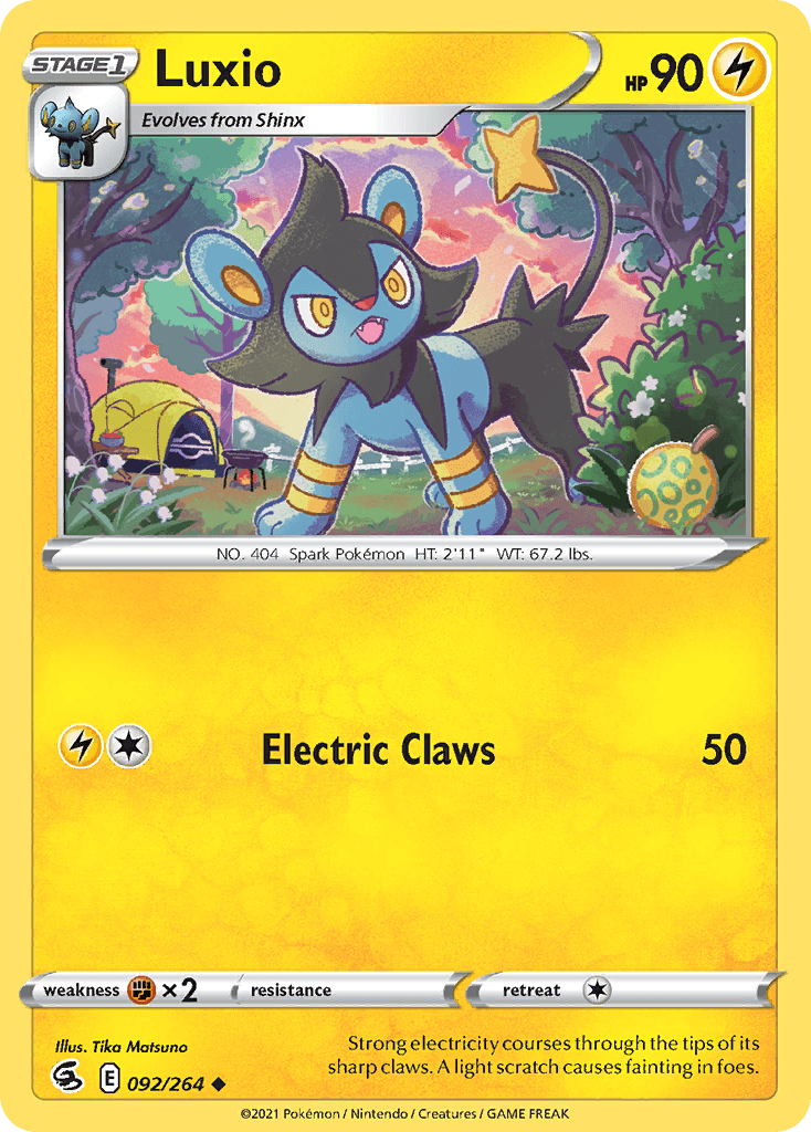 Luxio — SWSH08: Fusion Strike Pokémon TCG card by Tika Matsuno