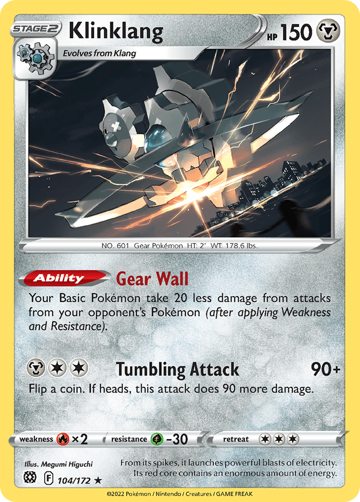 Klinklang — SWSH09: Brilliant Stars Pokémon TCG card by Megumi Higuchi