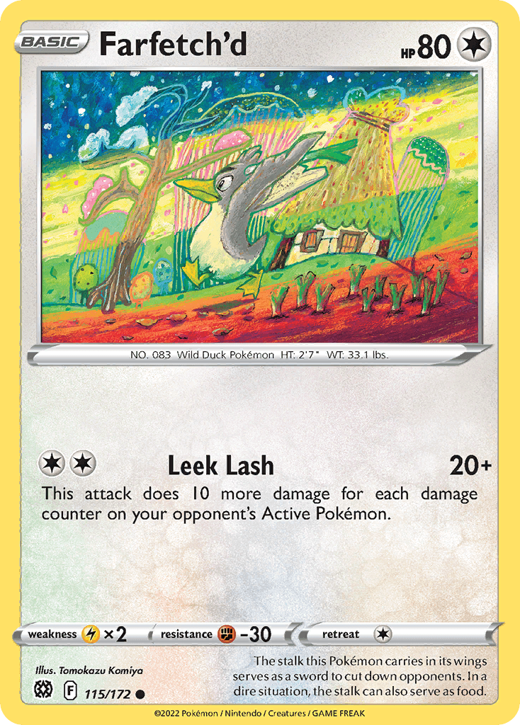 Farfetch'd — SWSH09: Brilliant Stars Pokémon TCG card by Tomokazu Komiya