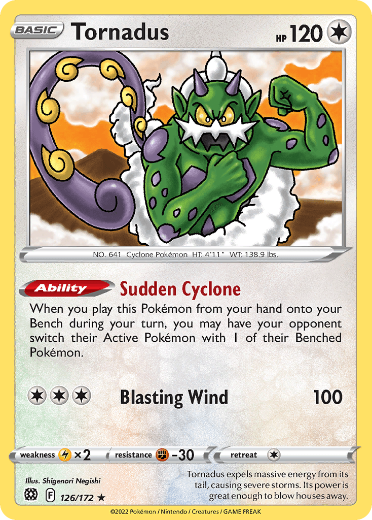 Tornadus — Prize Pack Series Cards Pokémon TCG card by Shigenori Negishi