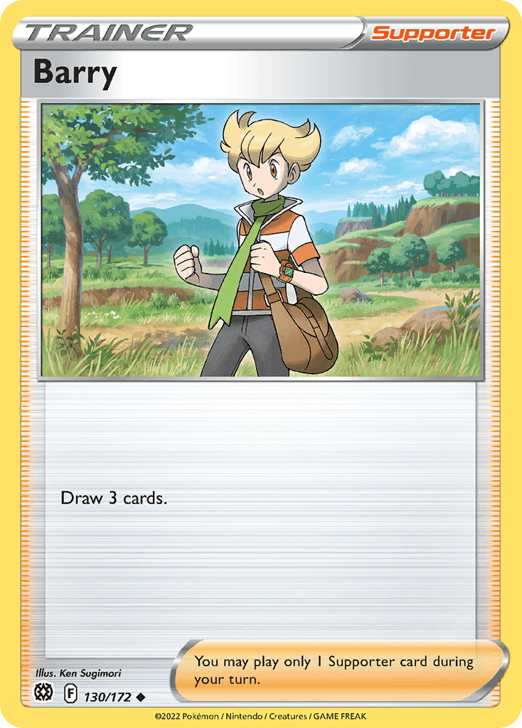 Barry — SWSH09: Brilliant Stars Pokémon TCG card by Ken Sugimori