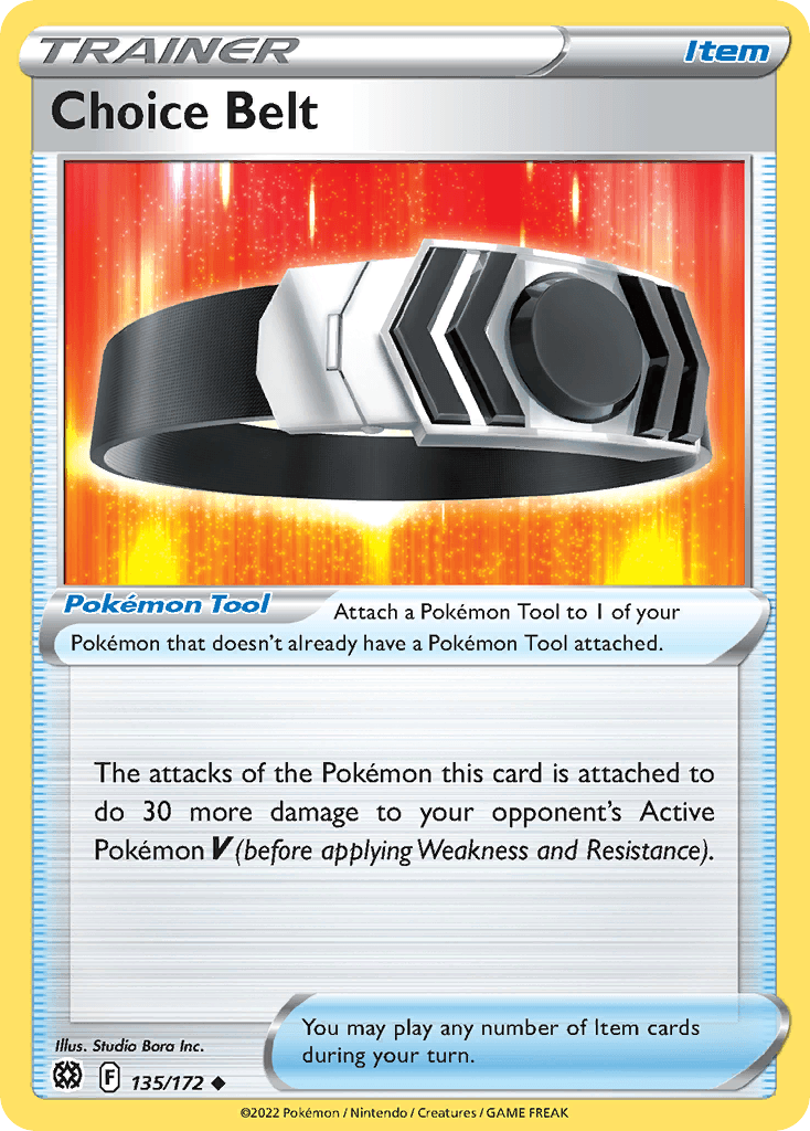 Choice Belt — Prize Pack Series Cards Pokémon TCG card by Studio Bora Inc.