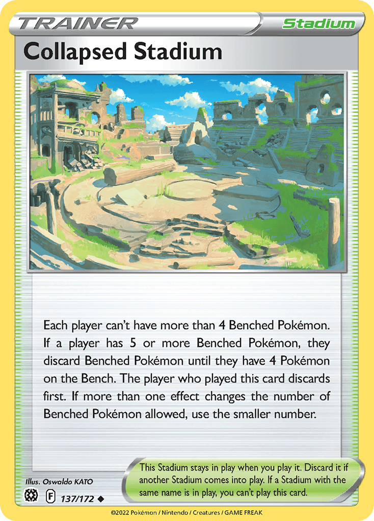 Collapsed Stadium — Prize Pack Series Cards Pokémon TCG card by Oswaldo KATO