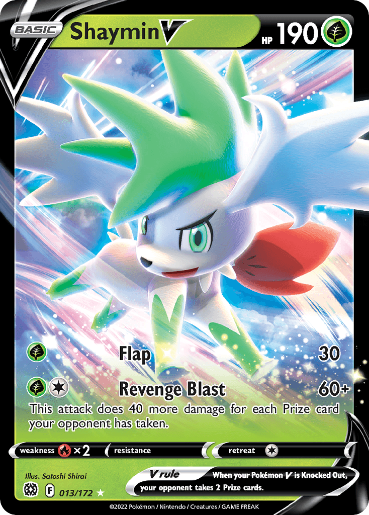 Shaymin V — Prize Pack Series Cards Pokémon TCG card by Satoshi Shirai