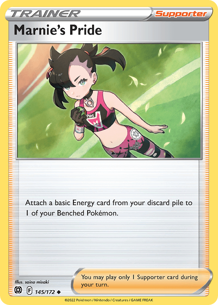 Marnie's Pride — SWSH09: Brilliant Stars Pokémon TCG card by saino misaki