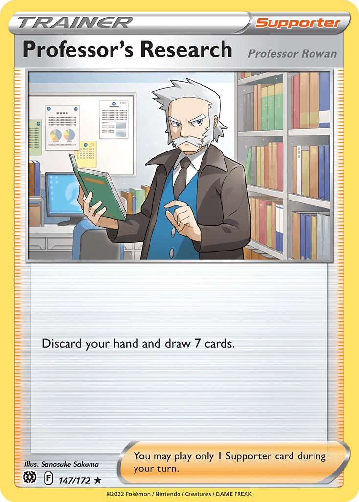 Professor's Research — Prize Pack Series Cards Pokémon TCG card by Sanosuke Sakuma