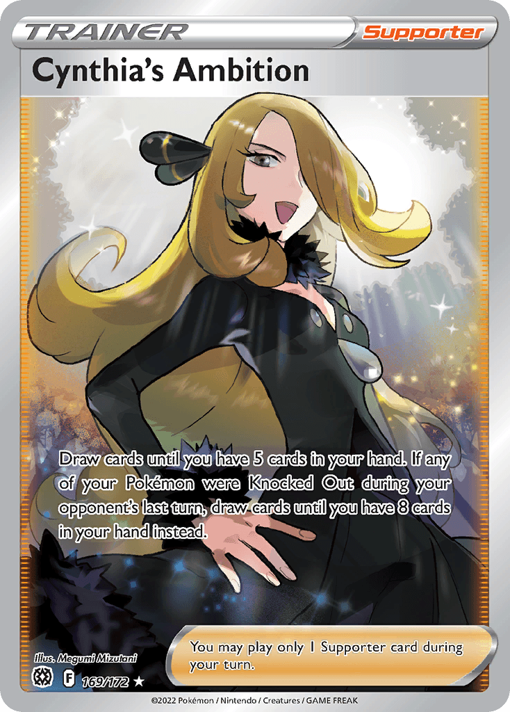 Cynthia's Ambition (Full Art) — SWSH09: Brilliant Stars Pokémon TCG card by Hasuno