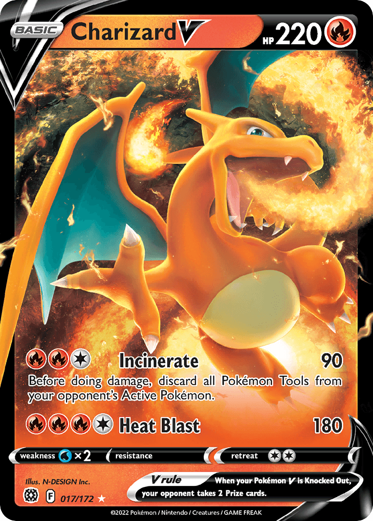 Charizard V — SWSH09: Brilliant Stars Pokémon TCG card by N-DESIGN Inc.