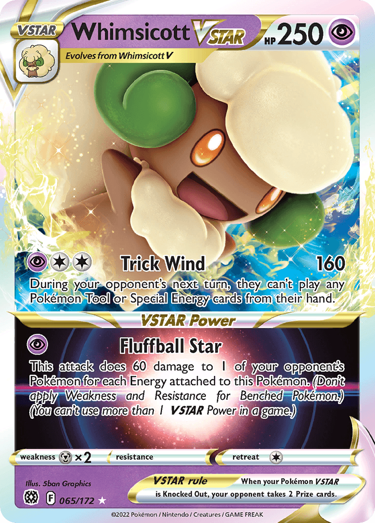 Whimsicott VSTAR — Prize Pack Series Cards