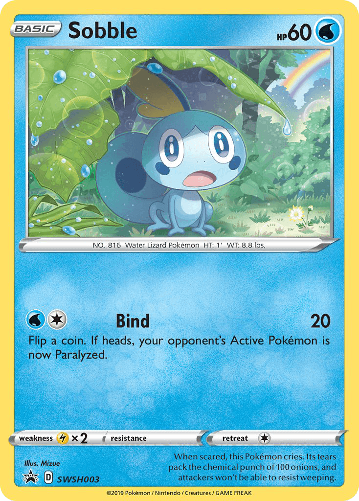 Sobble — First Partner Pack Pokémon TCG card by Mizue