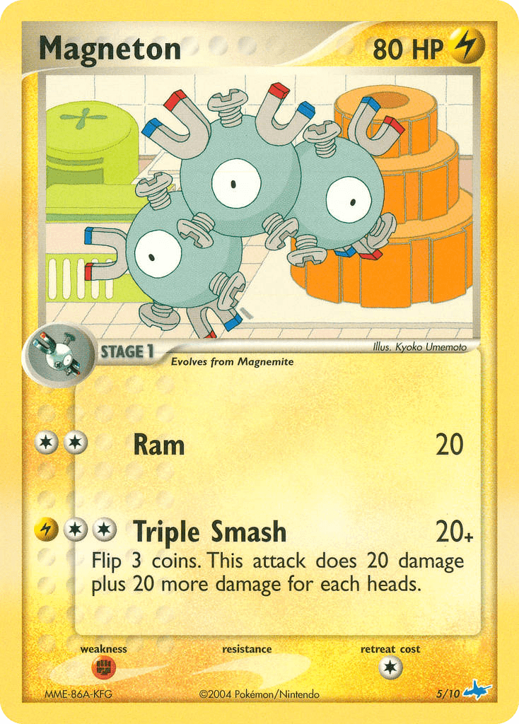 Magneton — EX Trainer Kit 1: Latias & Latios Pokémon TCG card by Kyoko Umemoto