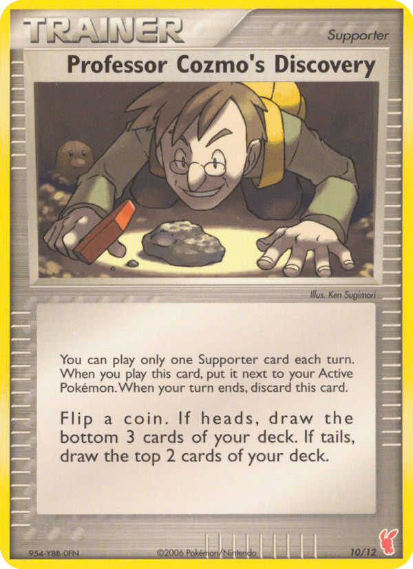 Professor Cozmo's Discovery — EX Trainer Kit 2: Plusle & Minun Pokémon TCG card by Ken Sugimori