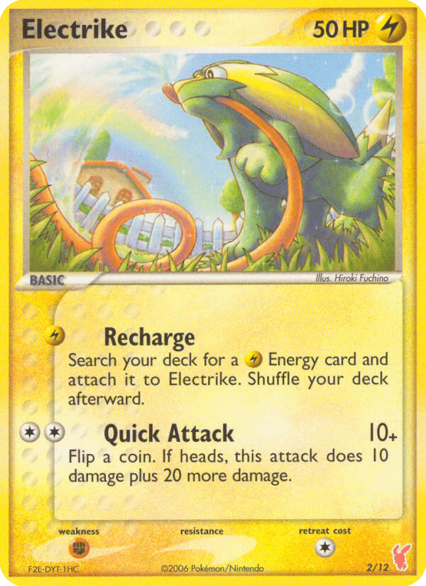 Electrike — EX Trainer Kit 2: Plusle & Minun Pokémon TCG card by Hiroki Fuchino