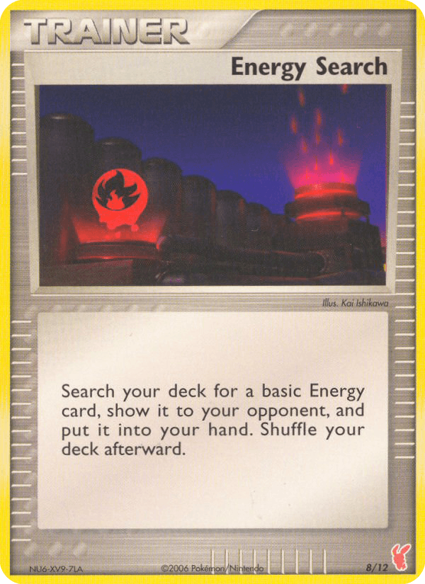 Energy Search (Plusle) — EX Trainer Kit 2: Plusle & Minun Pokémon TCG card by Kouki Saito