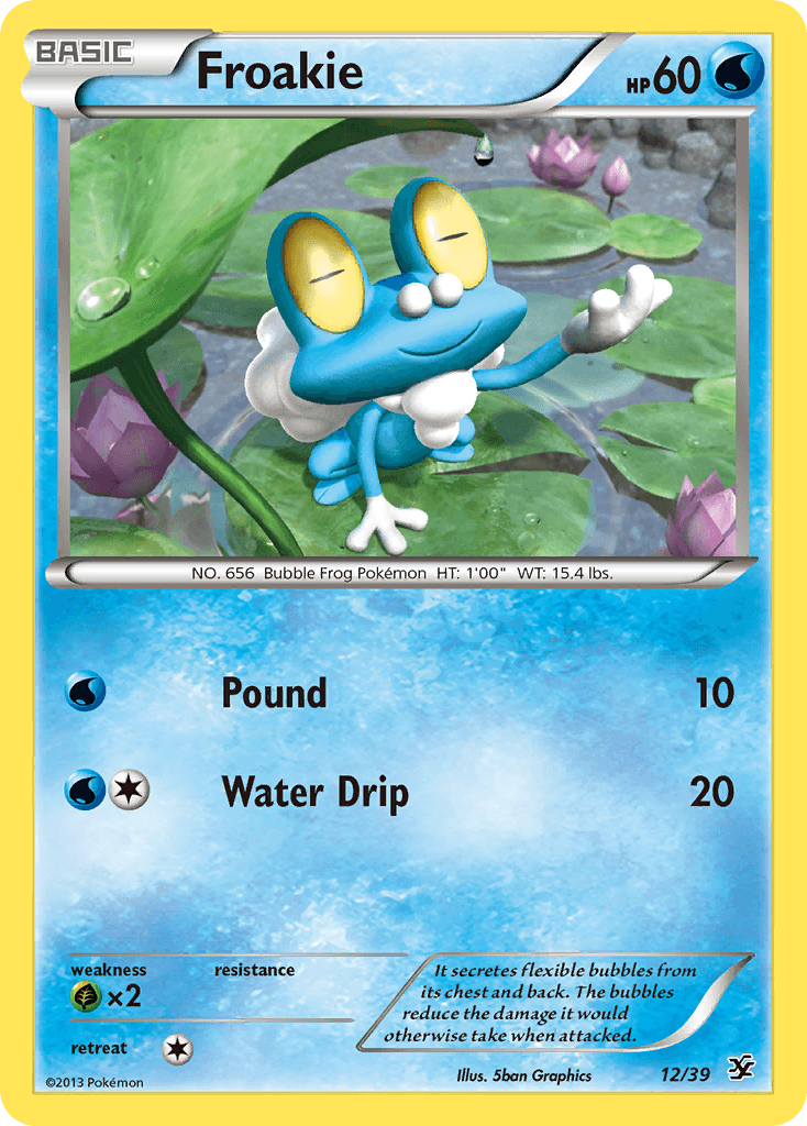 Froakie — Kalos Starter Set Pokémon TCG card by 5ban Graphics