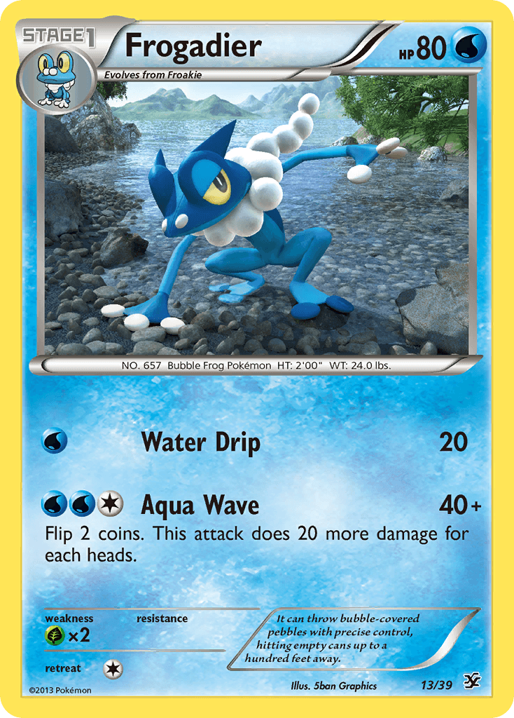 Frogadier — Kalos Starter Set Pokémon TCG card by 5ban Graphics