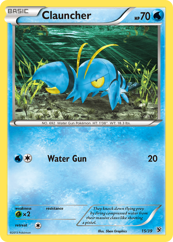 Clauncher — Kalos Starter Set Pokémon TCG card by 5ban Graphics