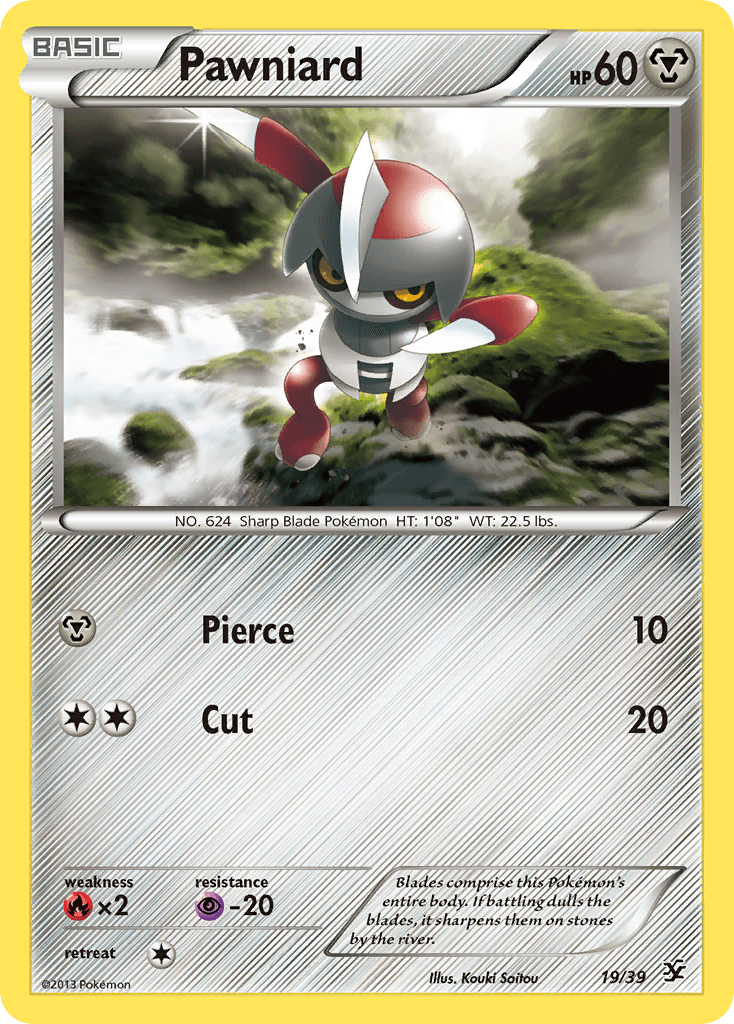 Pawniard — Kalos Starter Set Pokémon TCG card by Kouki Saitou