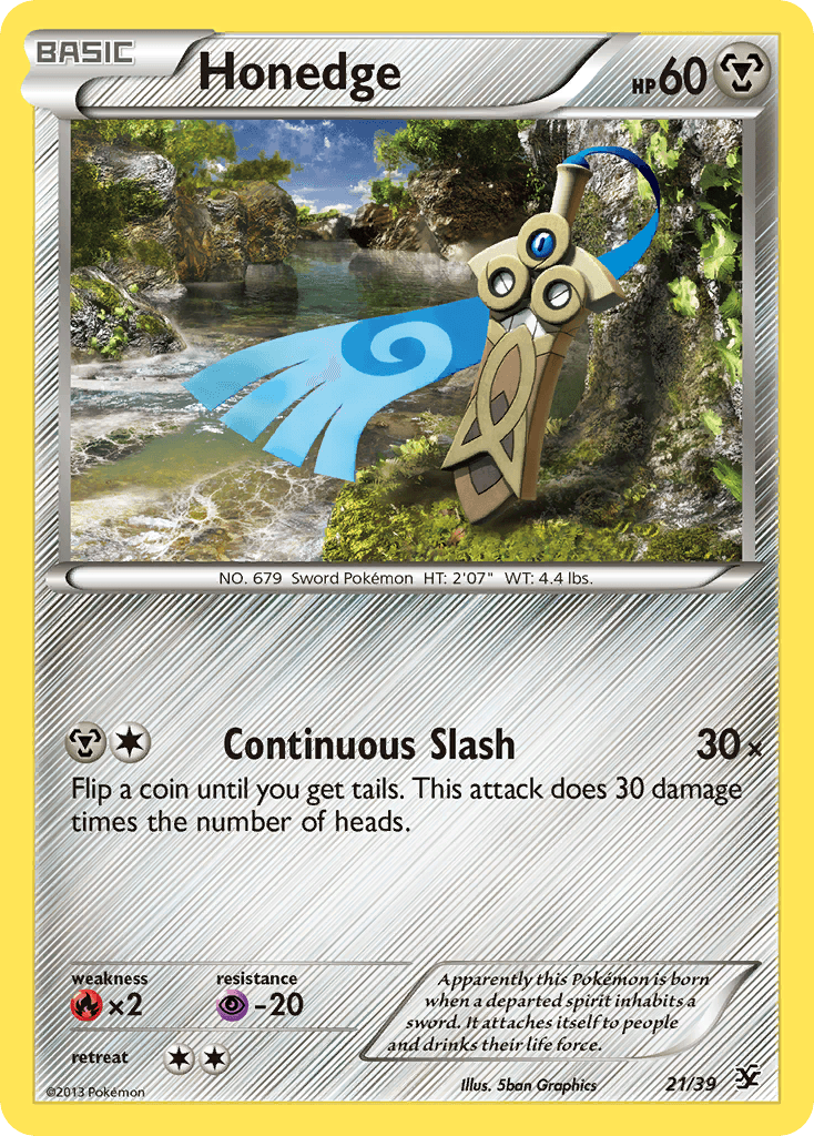 Honedge — Kalos Starter Set Pokémon TCG card by 5ban Graphics