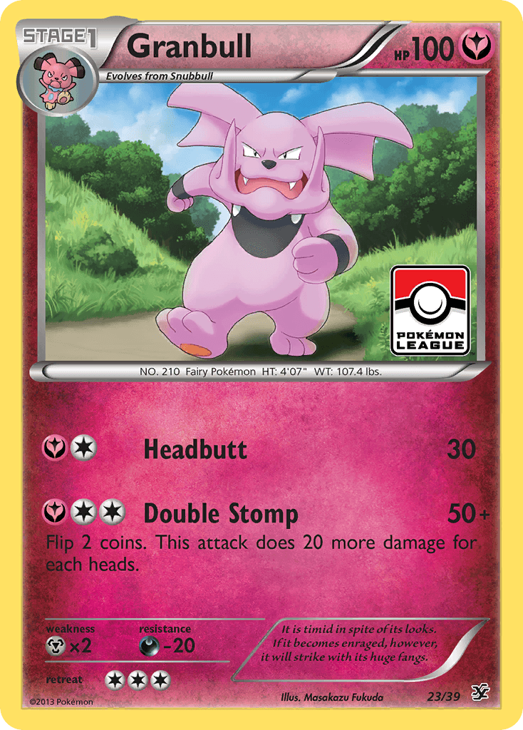 Granbull — Kalos Starter Set Pokémon TCG card by Masakazu Fukuda