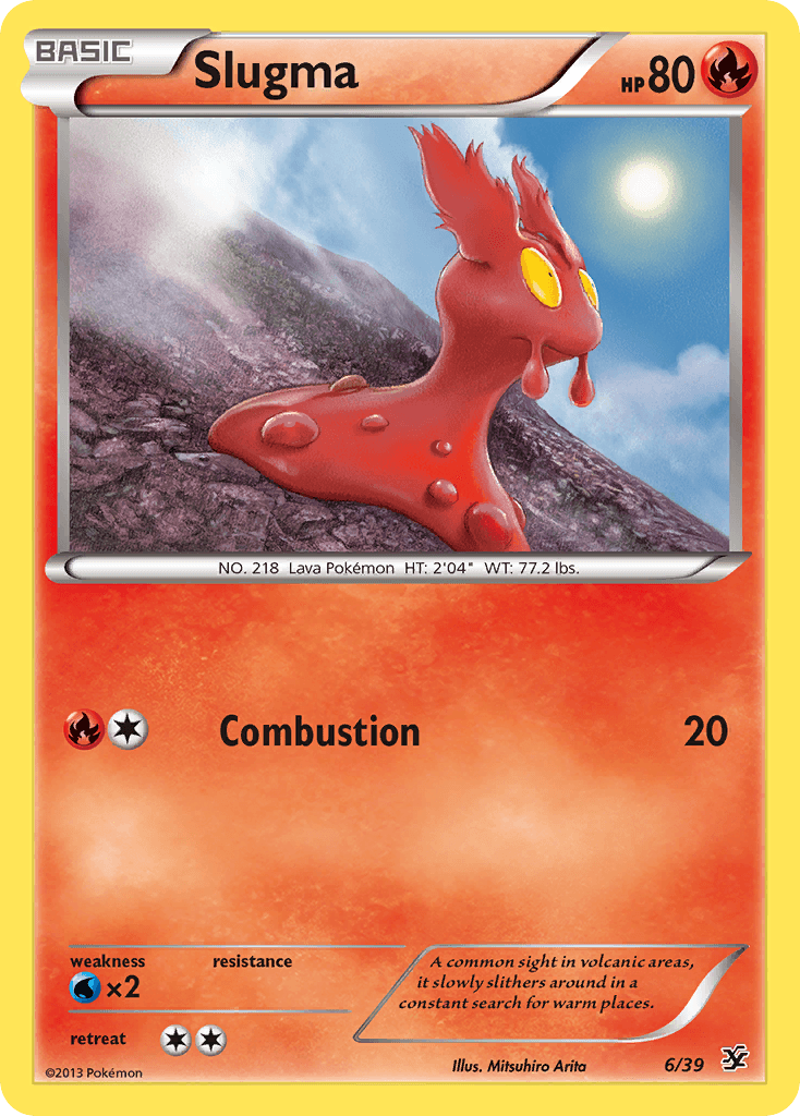 Slugma — Kalos Starter Set Pokémon TCG card by Mitsuhiro Arita