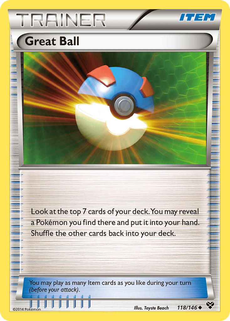 Great Ball — XY Base Set Pokémon TCG card by Toyste Beach
