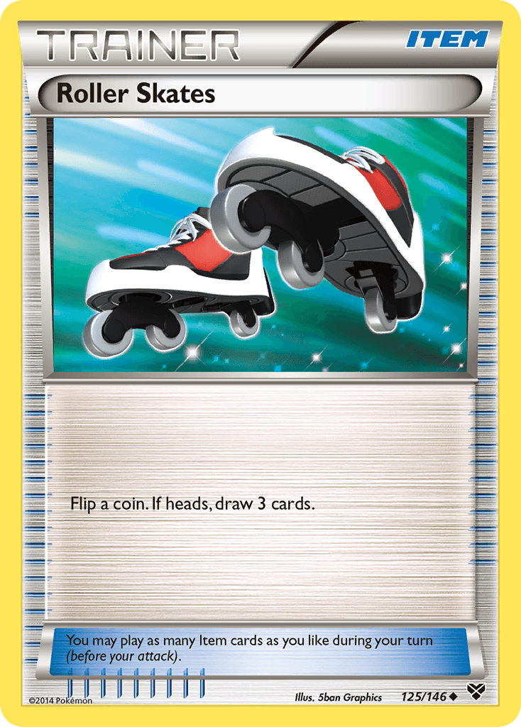 Roller Skates — XY Base Set Pokémon TCG card by 5ban Graphics