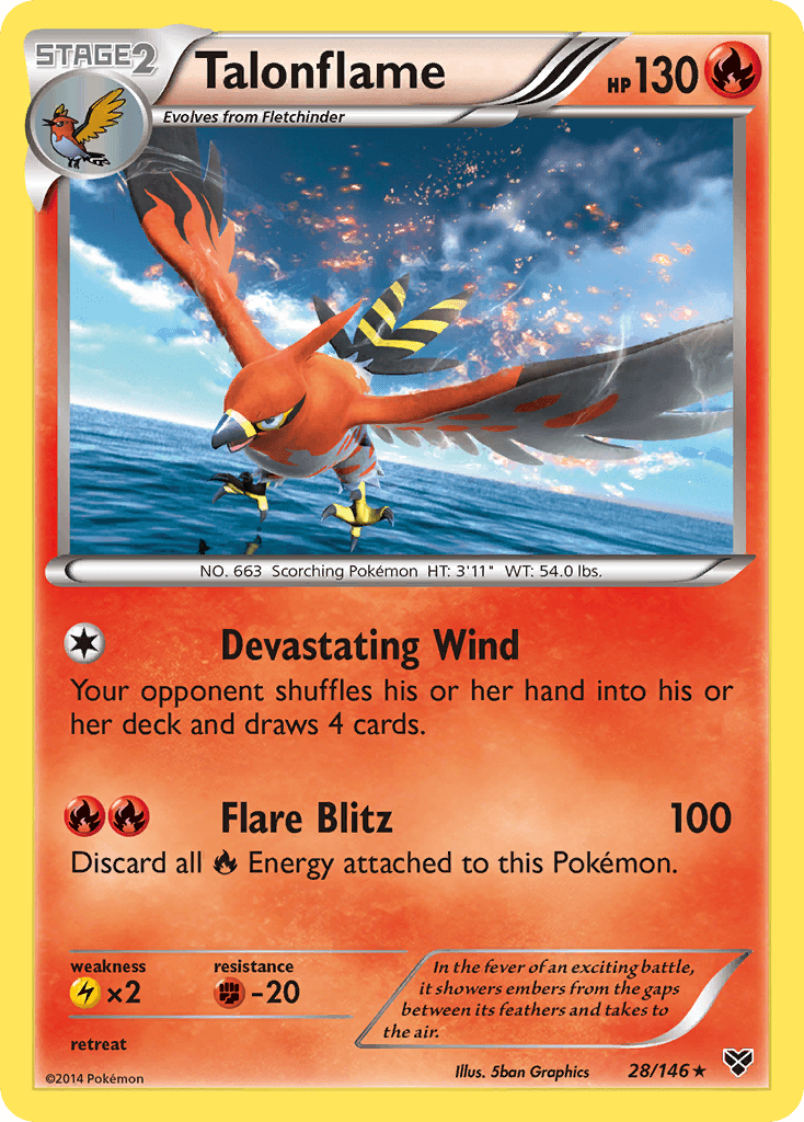 Talonflame — XY Base Set