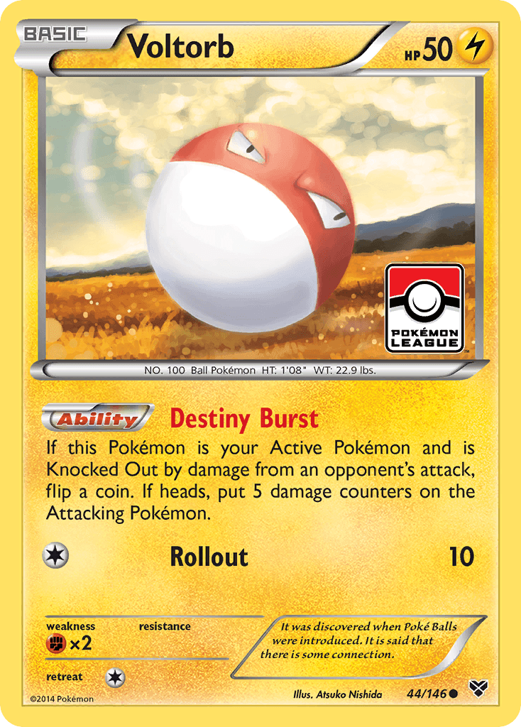 Voltorb — XY Base Set Pokémon TCG card by Atsuko Nishida