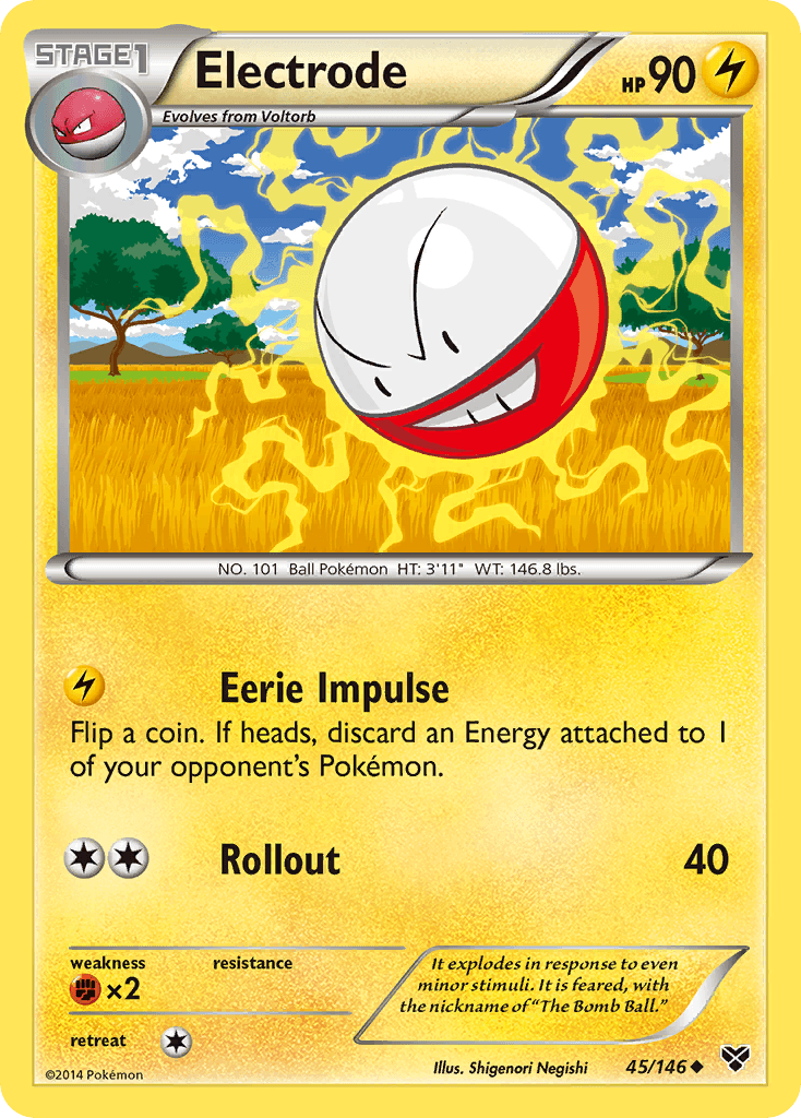 Electrode — XY Base Set Pokémon TCG card by Shigenori Negishi