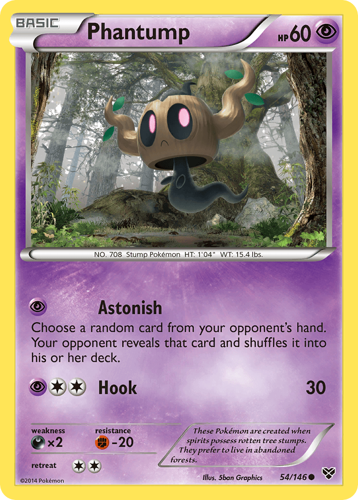 Phantump — XY Base Set Pokémon TCG card by Ken Sugimori