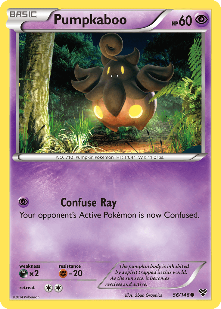 Pumpkaboo — XY Base Set Pokémon TCG card by 5ban Graphics