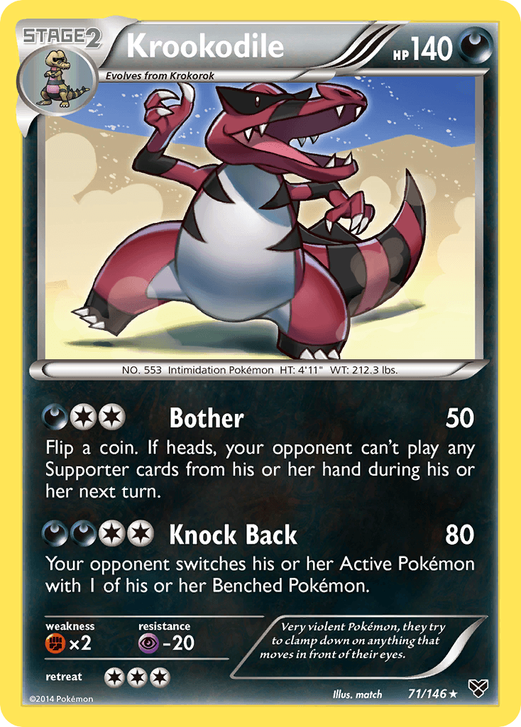 Krookodile — XY Base Set Pokémon TCG card by match